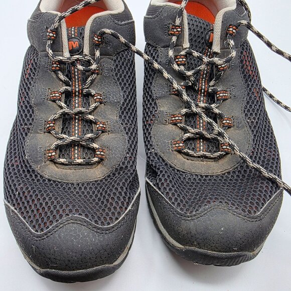 Merrell Riverbed Mens 12 Black Gray Hiking Shoes Lightweight Breathable Camping - Picture 10 of 13